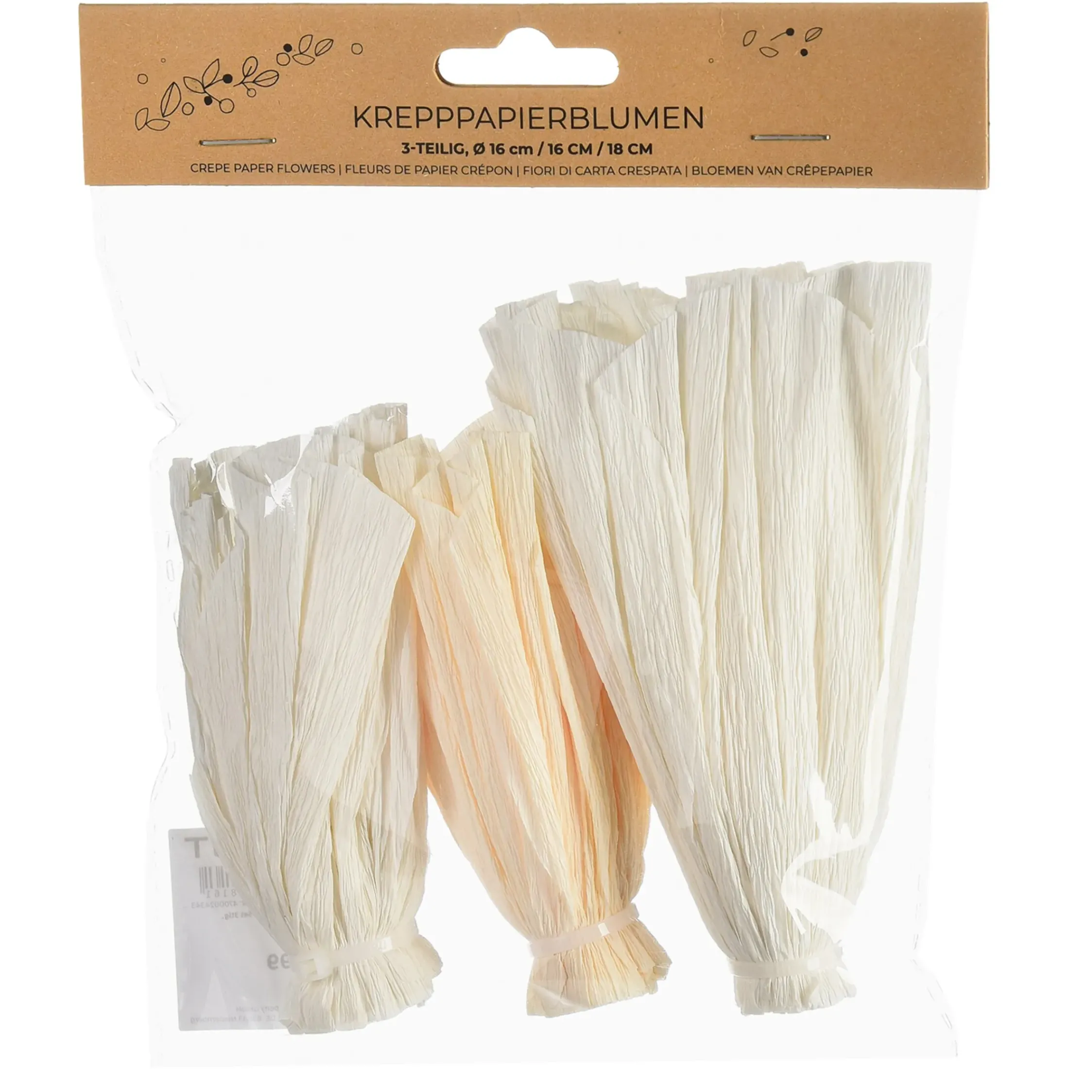Depot Partydeko>Crepepapierblumen-Set