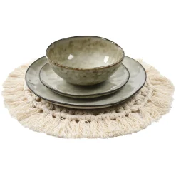 Depot Tischsets>Geschirr-Set Riva Mit Makramee-Tischset