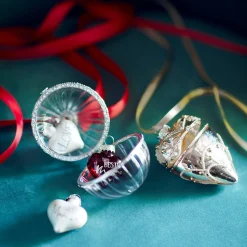 Best Depot Glas-Baumschmuck Medaillon Herz