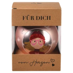 Store Depot Glas-Weihnachtskugel schi Freundin