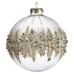 Store Depot Glas-Weihnachtskugel Diamondsplash