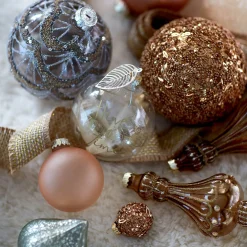 Store Depot Glas-Weihnachtskugel Glittergranulat