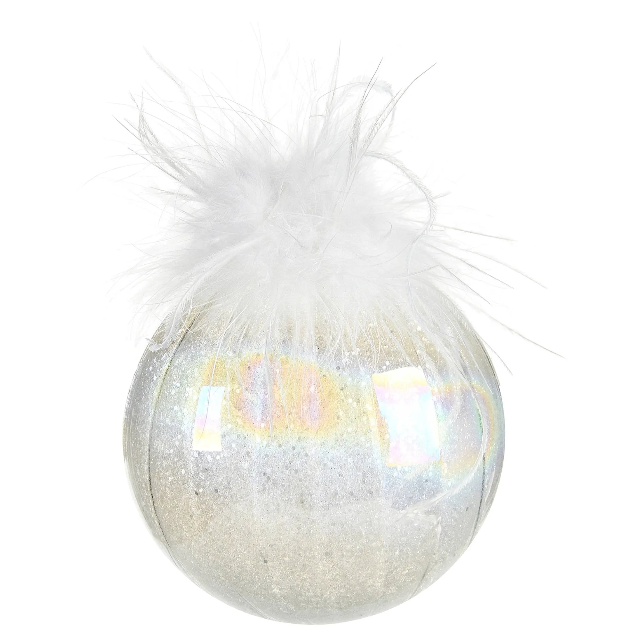 Best Sale Depot Glas-Weihnachtskugel Holo Glimmer