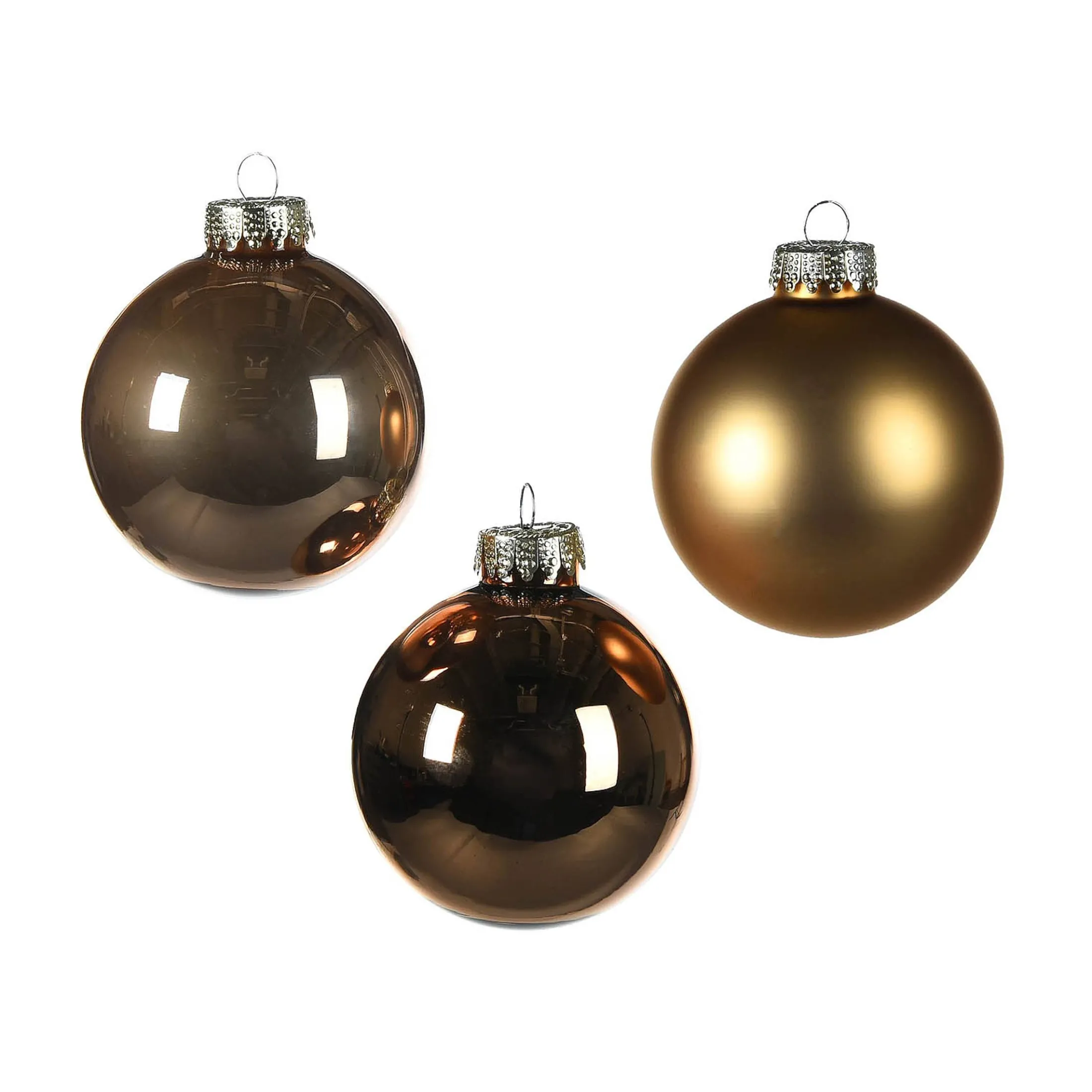 Best Depot Glas-Weihnachtskugel-Set