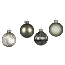 Best Sale Depot Glas-Weihnachtskugel-Set Rille