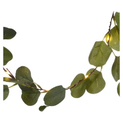 Store Depot Glitzer-Lichterkette Eukalyptusblatt