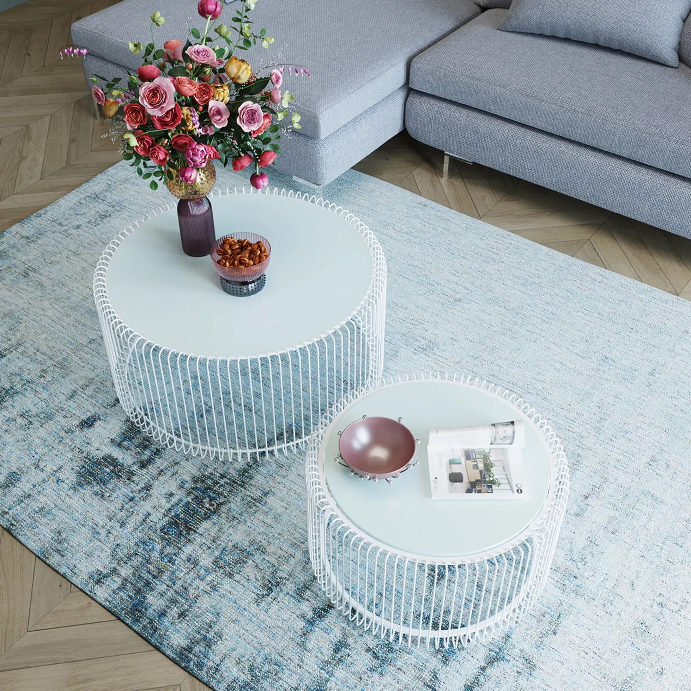 Depot Beistelltische & Couchtische>Kare Couchtisch-Set Wire
