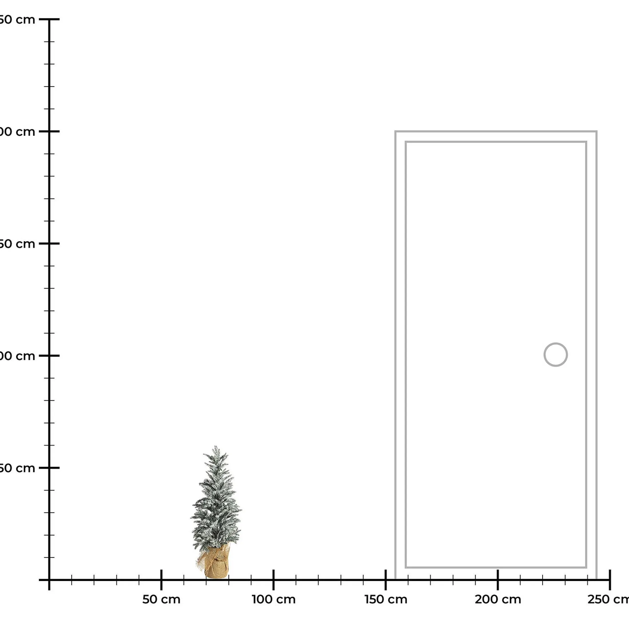 Outlet Depot Kunst-Tannenbaum, Beschneit