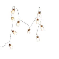 Sale Depot Lichterkette Gläser, 10 Led, Batteriebetrieben