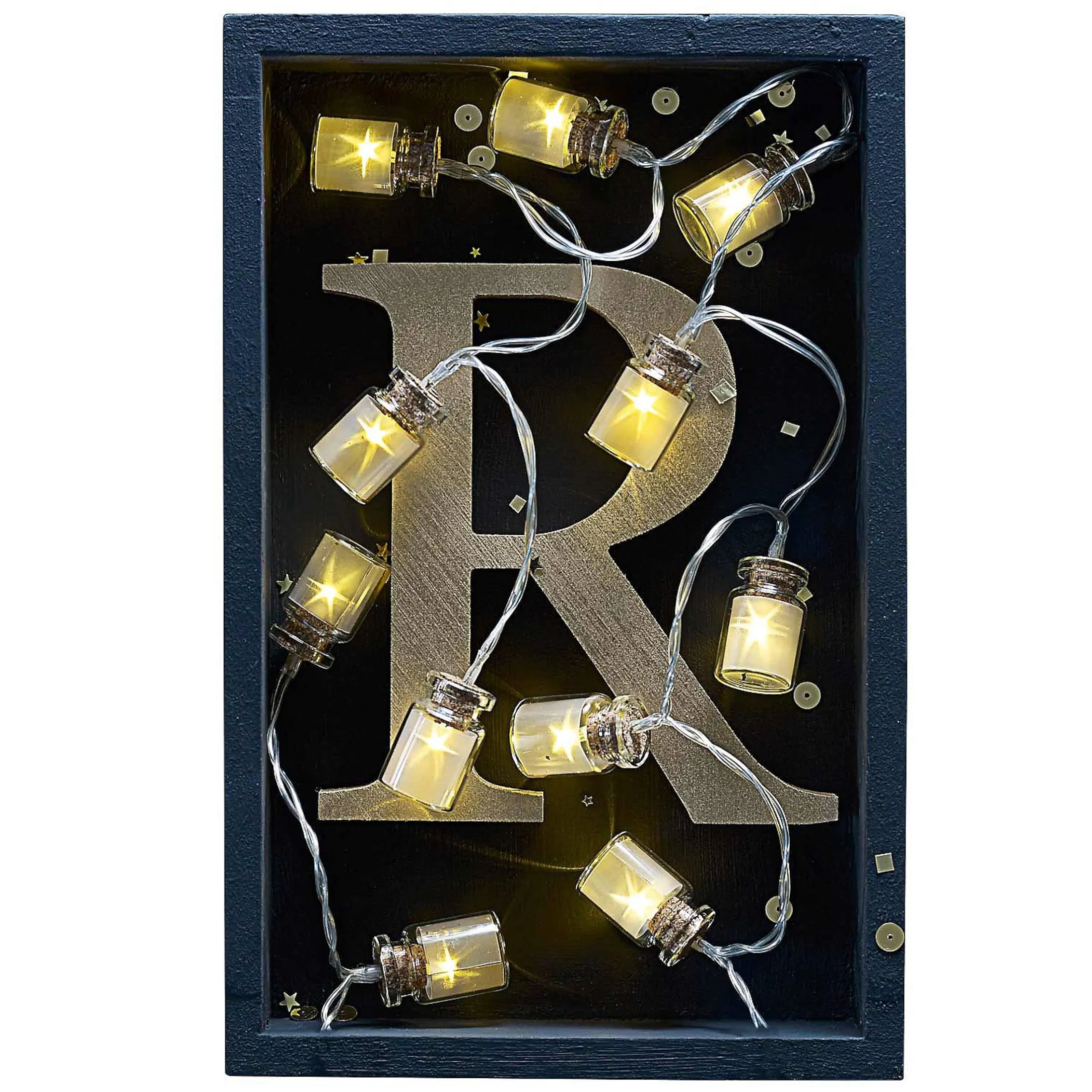 Sale Depot Lichterkette Gläser, 10 Led, Batteriebetrieben
