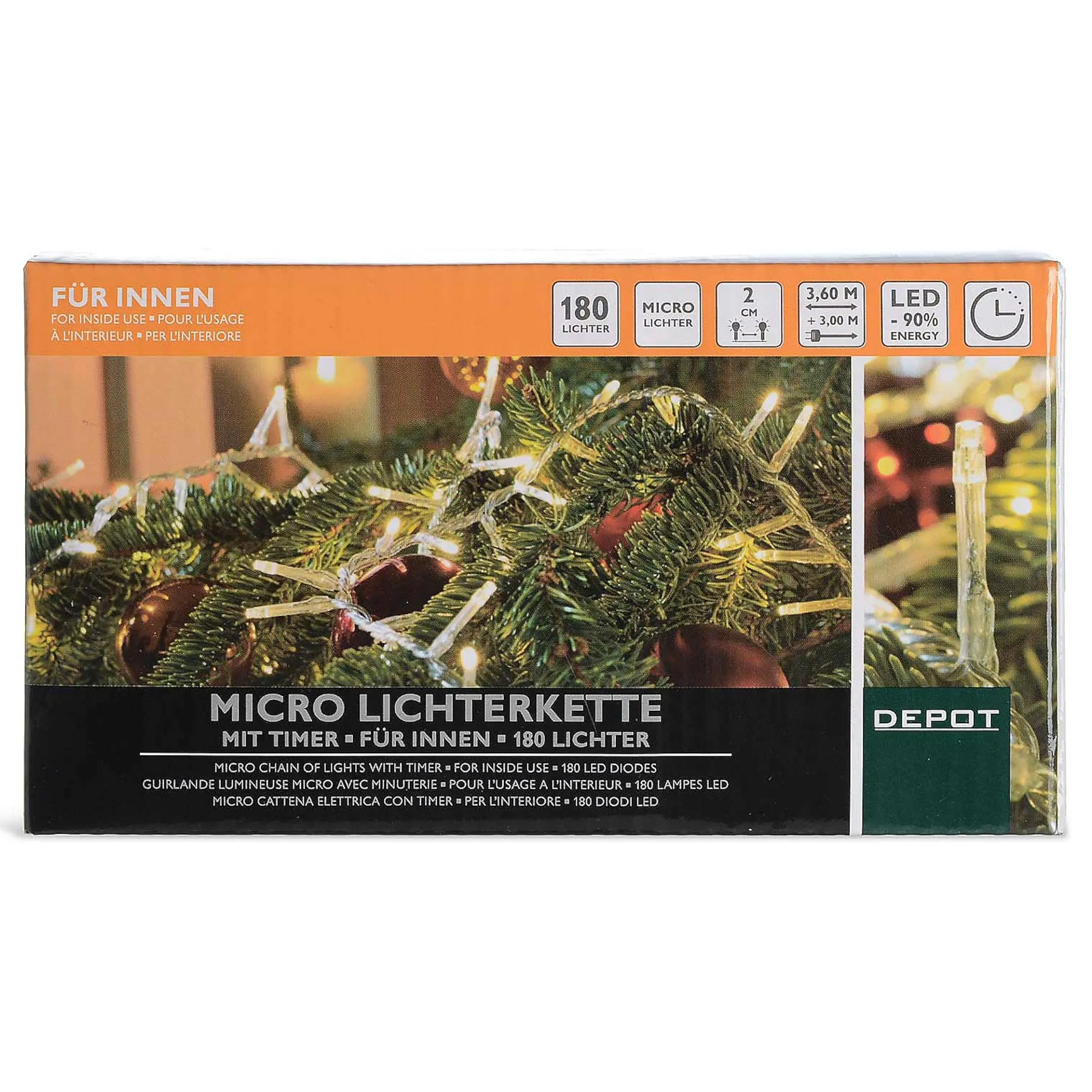 Sale Depot Lichterkette Mit Kugelaufhangern