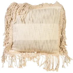 Depot Kissen>Makramee-Kissenhulle Stripe