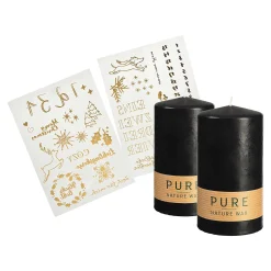 Best Sale Depot Stumpenkerzen-Set Advent Mit Kerzenstickern