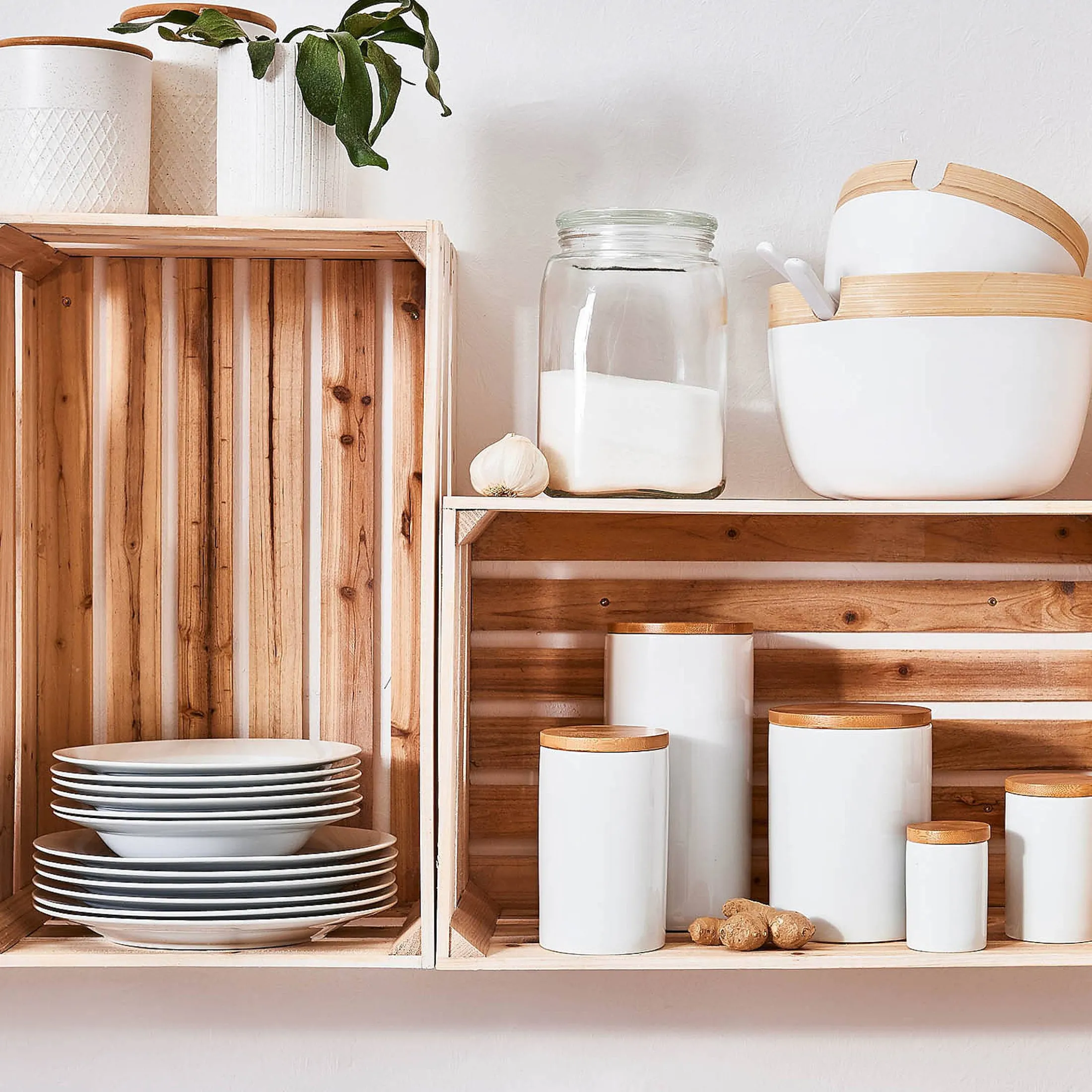 Cheap Depot Vorratsdose Lina Mit Holzdeckel